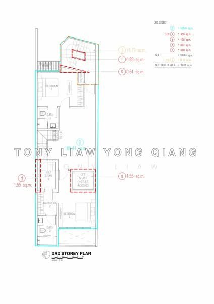 Mặt bằng — Brand New 4-Ensuite Shophouse Apartment with Private Lift on River Valley Road