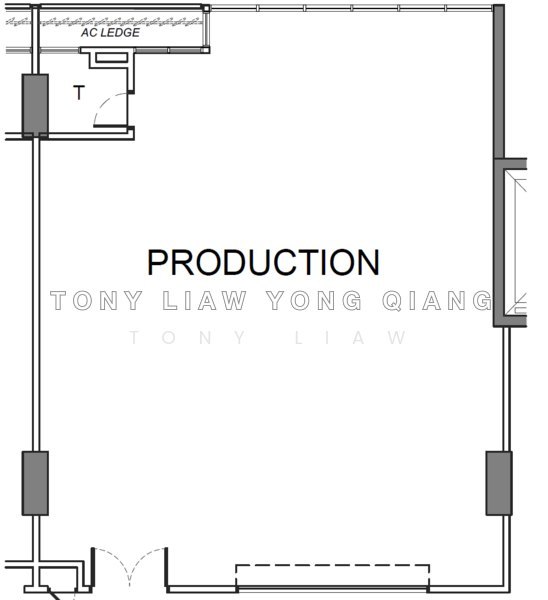 ผังพื้น — B1 Light Industrial Unit at Mapex, 37 Jalan Pemimpin – 3 Side-by-Side Units