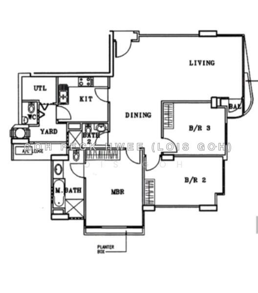 間取り図 — Sanctuary Green 3-Bed with Sea, Flyer & Gardens Views – Tenanted