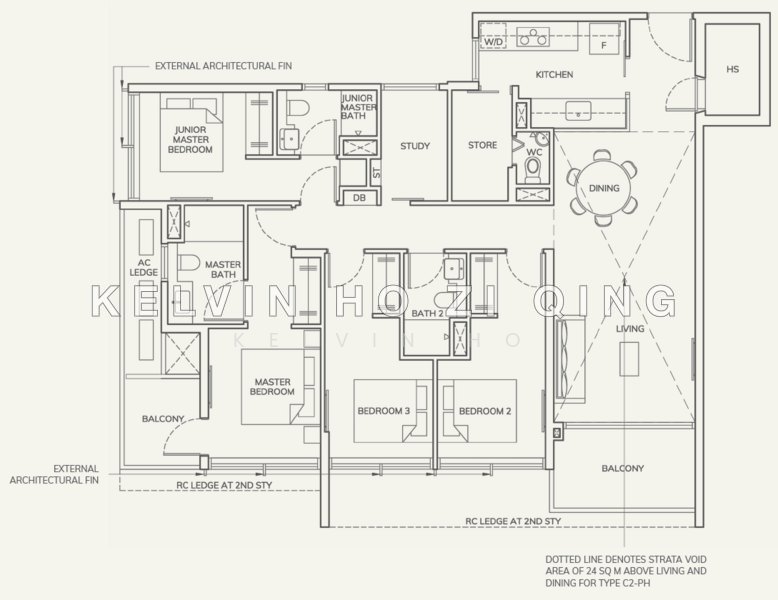 間取り図 — Ardor Residence – Brand New Freehold 4BR Penthouse at Haig Road