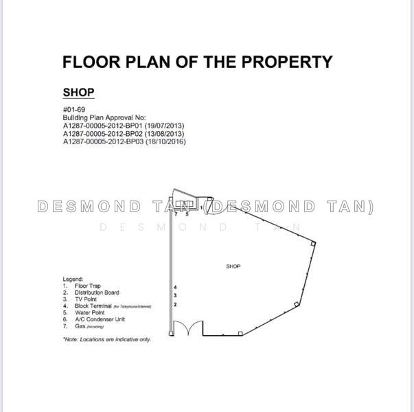 間取り図 — Retail Shop at The Glades – Next to Tanah Merah MRT