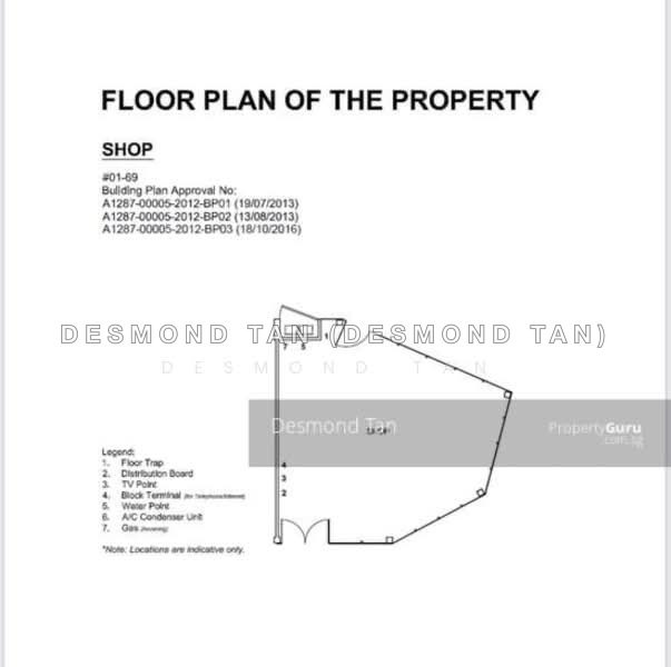 間取り図 — Retail Shop for Rent at The Glades, Next to Tanah Merah MRT