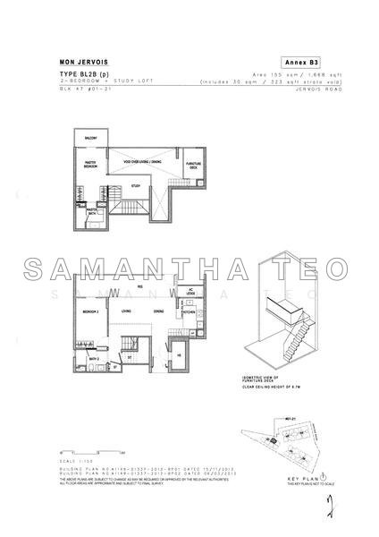 Mặt bằng — Mon Jervois 2-Bed Ground Floor Unit – Lowest PSF in D10