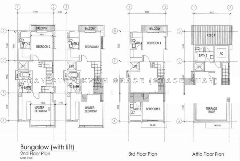 தள திட்டம் — Lian Villas – 4-Storey Cluster Bungalow with Private Lift