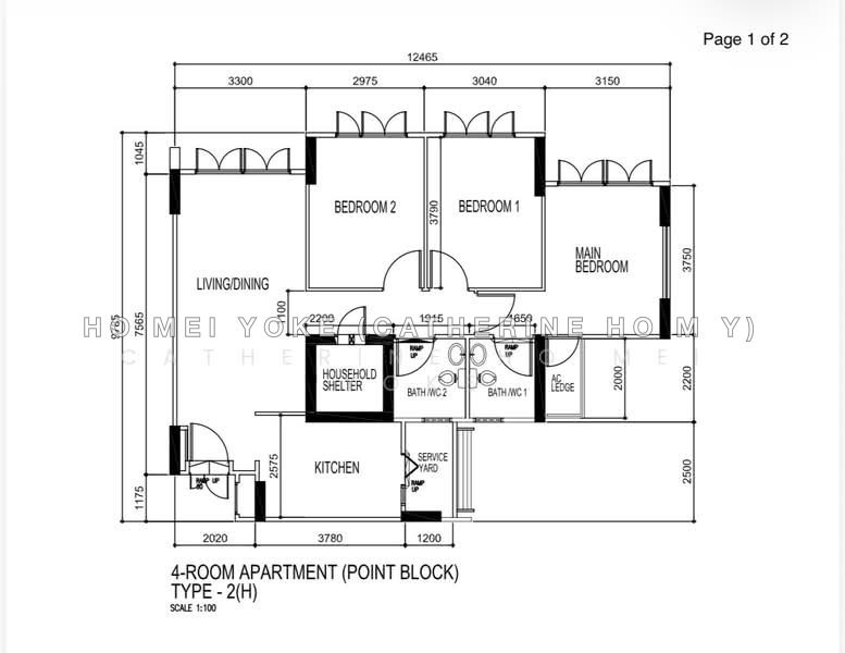 户型图 — Renovated 4A HDB Flat at 426C Yishun Avenue 11