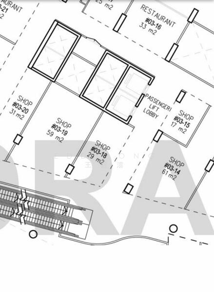 間取り図 — Alexandra Central Mall Shop for Sale – Good Frontage Unit