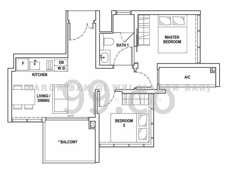 தள திட்டம் — 2-Bed Freehold Unit at Fyve Derbyshire, Novena – Attractively Priced