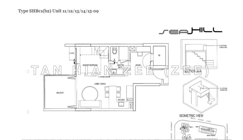 தள திட்டம் — Seahill High Floor Loft Unit with Unblocked Sea View