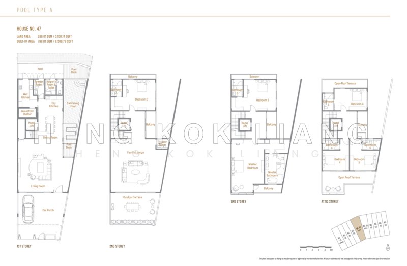 Mặt bằng — Springleaf Collection – Brand New 999-Year Leasehold Terrace with Private Lift