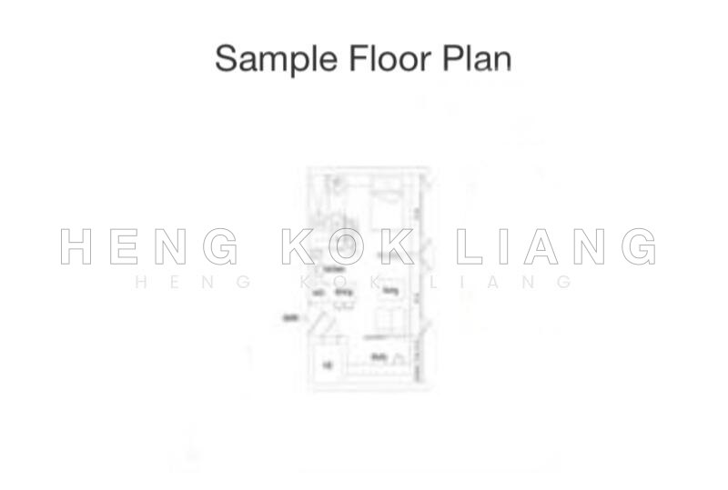 間取り図 — Renovated 3-Room HDB Flat Near Mall & LRT at Fernvale Road