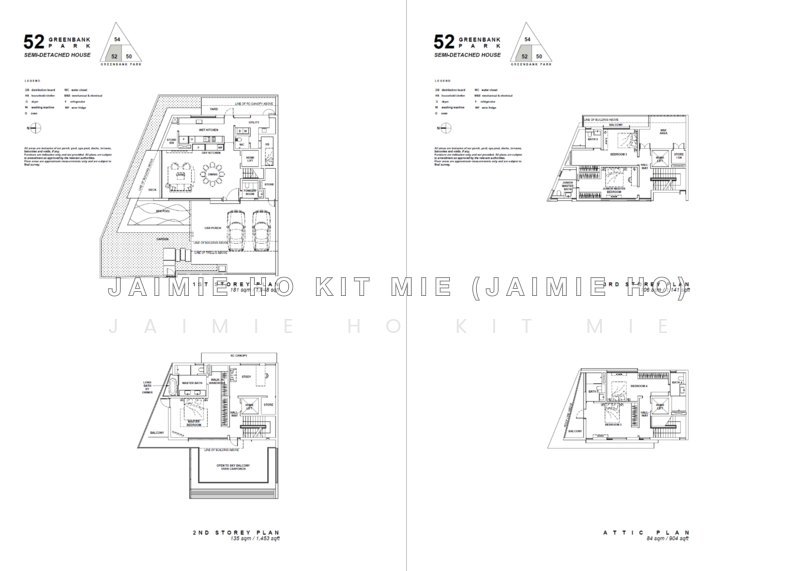 間取り図 — Villas @ Greenbank Park – 5-Bed Semi-D with Private Lift & Pool