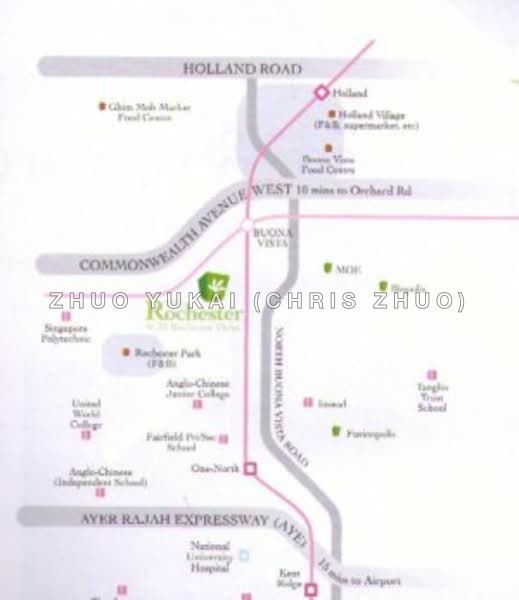 Mặt bằng — 2-Bed High Floor Unit at The Rochester Residences, Near Buona Vista MRT