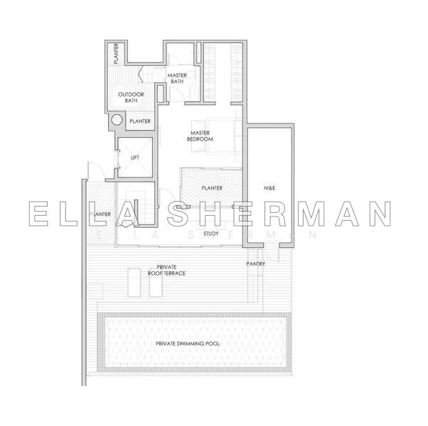 Mặt bằng — Lloyd SixtyFive – 3BR Penthouse with Private Pool