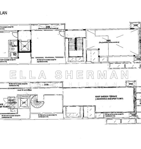 தள திட்டம் — 3-Storey Bungalow with Pool & Lift Near Botanic Gardens