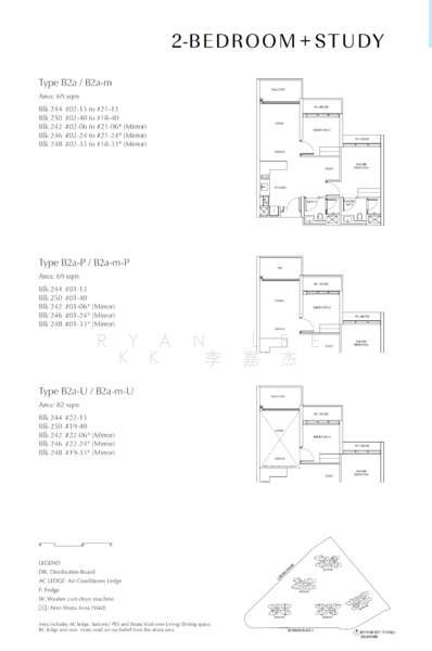 Floor plan — Chuan Park 2-Bed Unit at Lorong Chuan, Next to MRT
